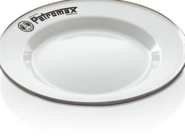 Petromax Enamel Plates 22 cm White 2-pack| Astiat Ja Ruokailuvälineet