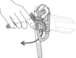 Petzl Kiipeilyvarusteet^Caritool Evo jääruuviteline, Black