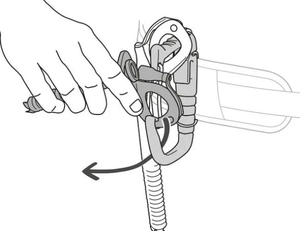 Petzl Kiipeilyvarusteet^Caritool Evo jääruuviteline, Black