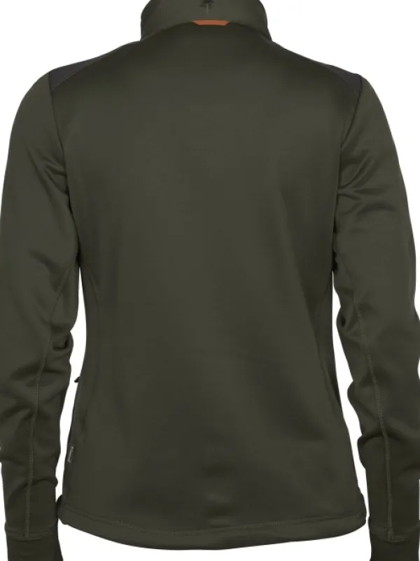 Pinewood Naisten metsästysvaatteet/Naisten Metsästyspaidat^Abisko Power Fleece naisten fleecetakki, tummanvihreä