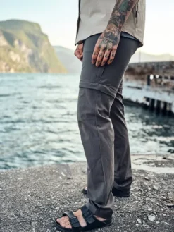 Pinewood Everyday Travel Zipoff Trousers naisten katkolahjehousut, harmaa| Vapaa-ajan Housut