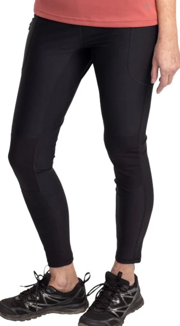 Pinewood Finnveden Active Tights naisten ulkoilutrikoot, musta| Retkeilyhousut