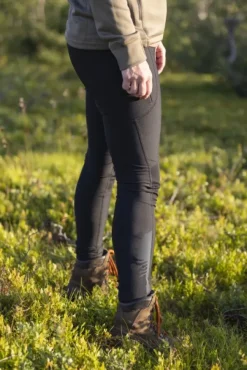 Pinewood Finnveden Active Tights naisten ulkoilutrikoot, musta| Retkeilyhousut