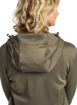 Pinewood Naisten metsästysvaatteet/Naisten Metsästystakit^Finnveden Hoodie naisten fleecetakki, Olive