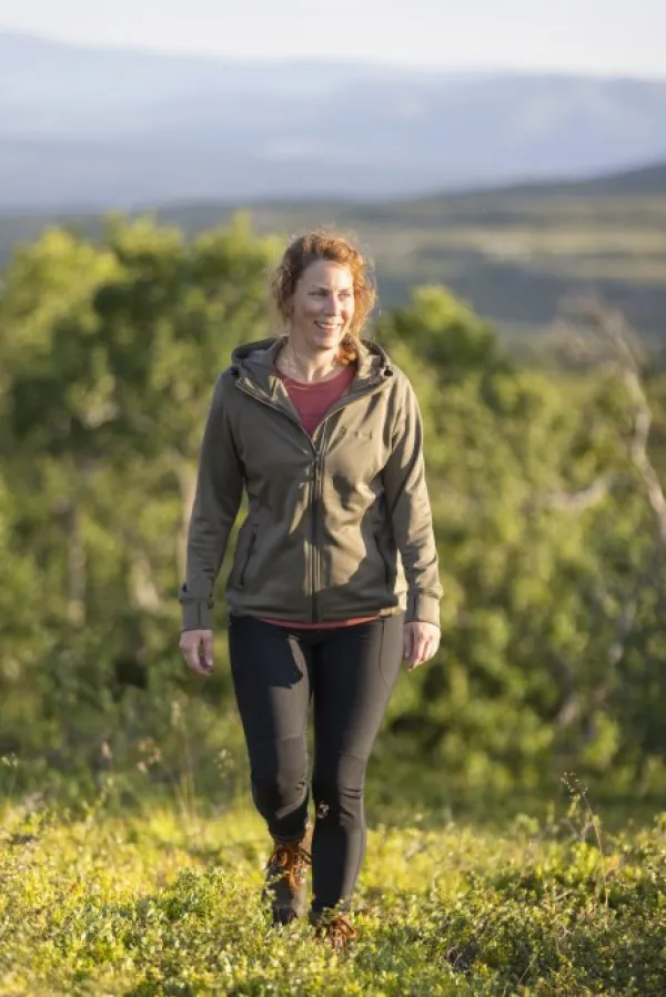 Pinewood Naisten metsästysvaatteet/Naisten Metsästystakit^Finnveden Hoodie naisten fleecetakki, Olive