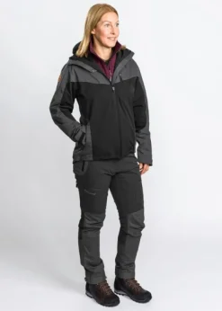 Pinewood Finnveden Hybrid Extreme Trousers Naisten Black/D.Anthracite| Outlet - Metsästysvaatteet