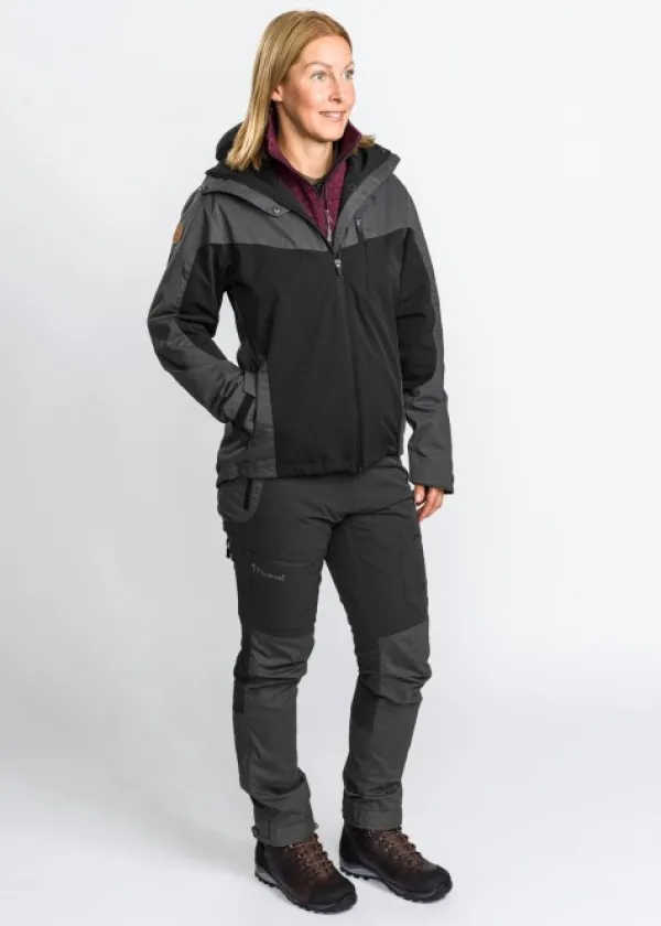 Pinewood Finnveden Hybrid Extreme Trousers Naisten Black/D.Anthracite| Outlet - Metsästysvaatteet