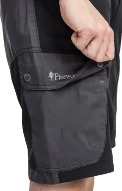 Pinewood Shortsit^Finnveden Trail Hybrid Shorts shortsit, tummanharmaa/musta