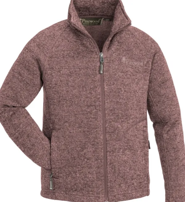 Pinewood Kids Gabriel/Gabriella lasten fleecetakki, Marron Rose Melange| Lasten Metsästysvaatteet