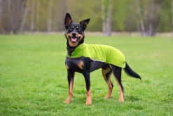 Pomppa Jumppa koiran fleecetakki, 52 - 56 cm, Lime| Fleecetakit