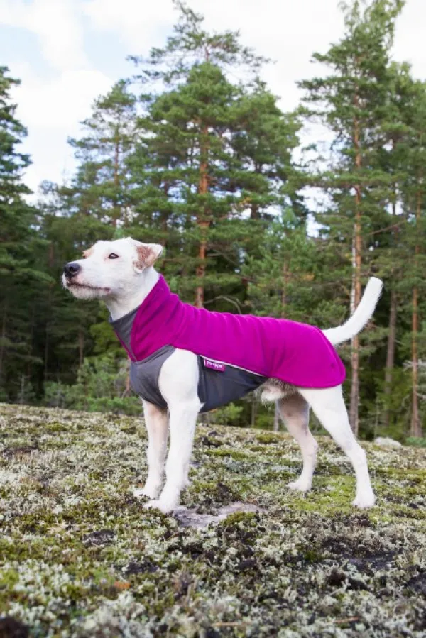 Pomppa Jumppa koiran fleecetakki, 44 - 48 cm, punavioletti| Fleecetakit