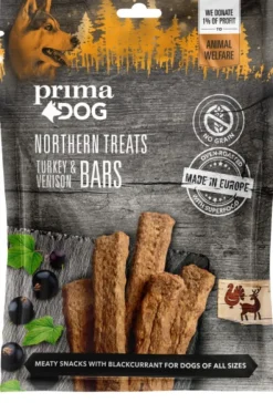 PrimaDog Makupalat^Prima Northern Treats Kalkkuna-peuratanko -koiranherkku 200 G