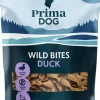PrimaDog Prima Wild Bites Ankka ja auringonhattu, 150 g| Makupalat
