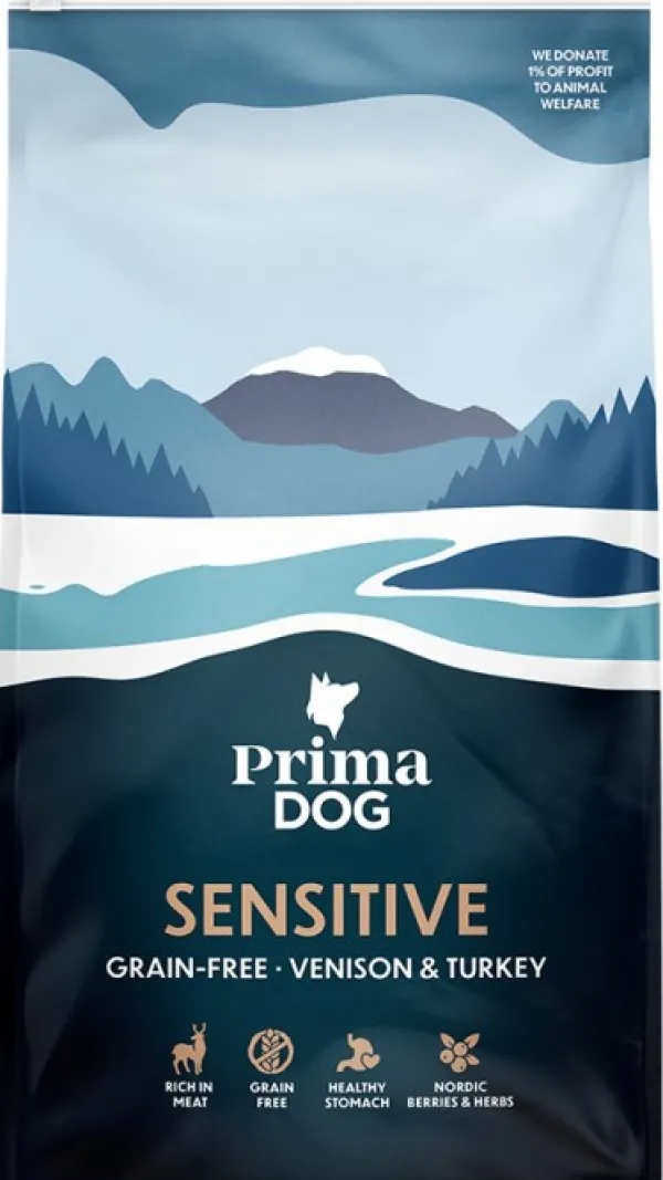 PrimaDog Grain Free Venison & Turkey 10 kg| Viljaton Koiranruoka
