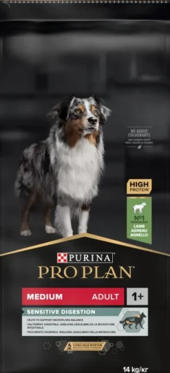 Purina Koiran Kuivaruoka^PRO PLAN Medium Adult Sensitive Digestion Lamm 14 kg