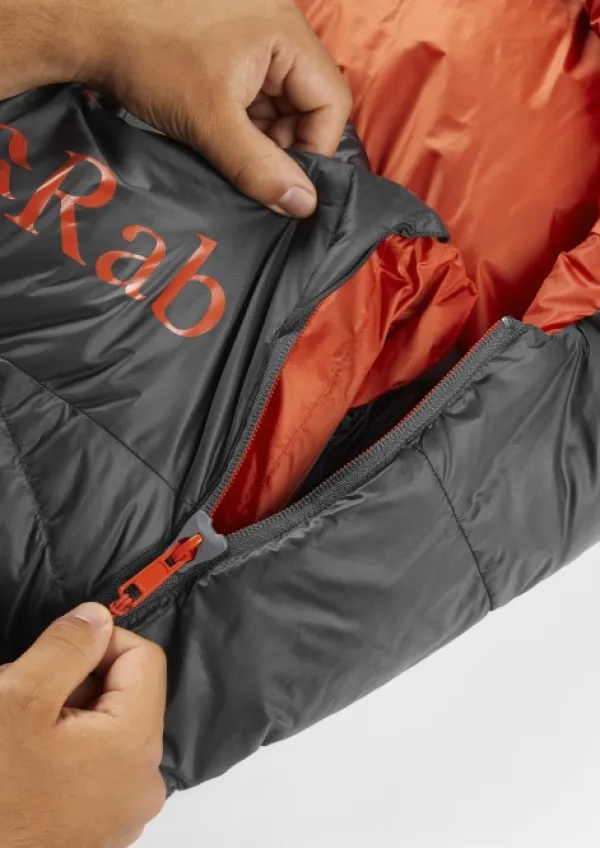 Rab Ascent 500 -5°C untuvamakuupussi, Graphene| Makuupussit/Kevät- Ja Kesämakuupussit