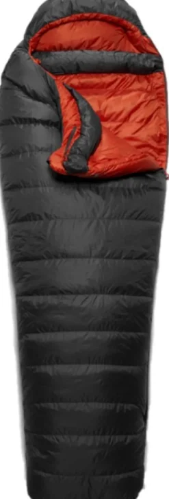 Rab Ascent 500 Left Zip -5°C untuvamakuupussi, pitkä malli, Graphene Unisex| Makuupussit/Kevät- Ja Kesämakuupussit