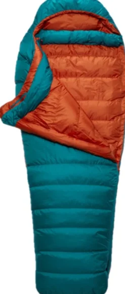 Rab Makuupussit/Kevät- Ja Kesämakuupussit^Ascent 500 untuvamakuupussi, naisten malli, -5°C Marina Blue