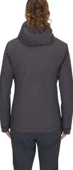 Rab Downpour Light Jacket naisten kuoritakki, tummanharmaa| Sadevaatteet