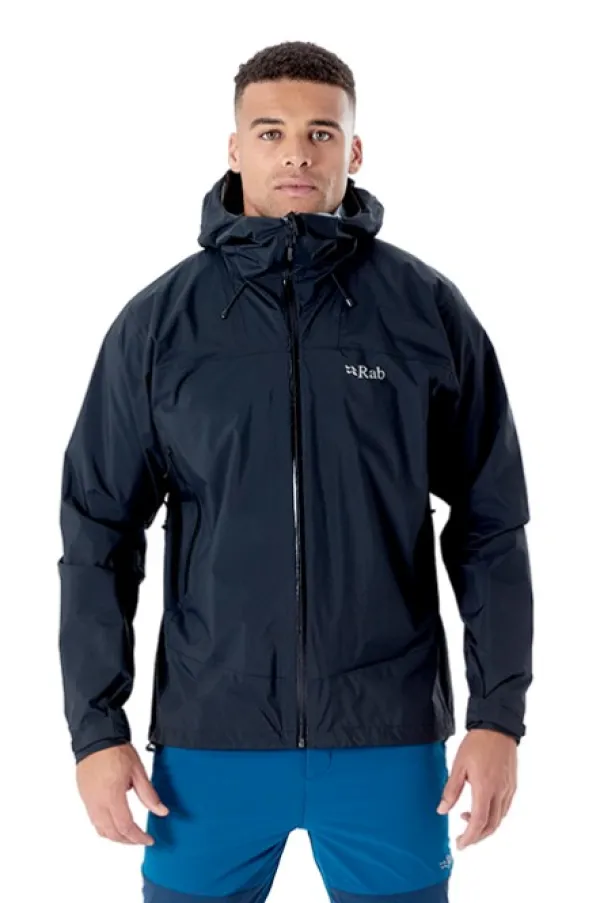 Rab M's Downpour Plus 2.0 kuoritakki, musta| Sadevaatteet