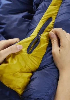 Rab Makuupussit/Kolmen Vuodenajan Makuupussit^Neutrino 400 Left Zip, Long, -7°C Nightfall Blue Unisex