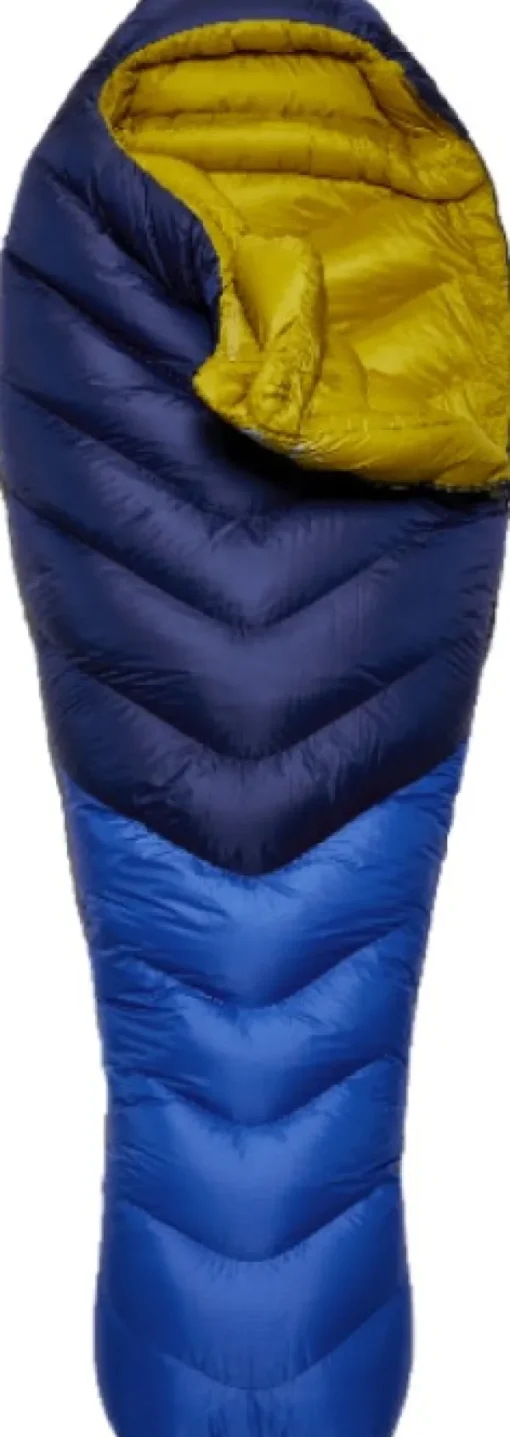 Rab Neutrino 800 untuvamakuupussi, Left Zip Long, -22°C Nightfall Blue| Makuupussit/Syys- Ja Talvimakuupussit
