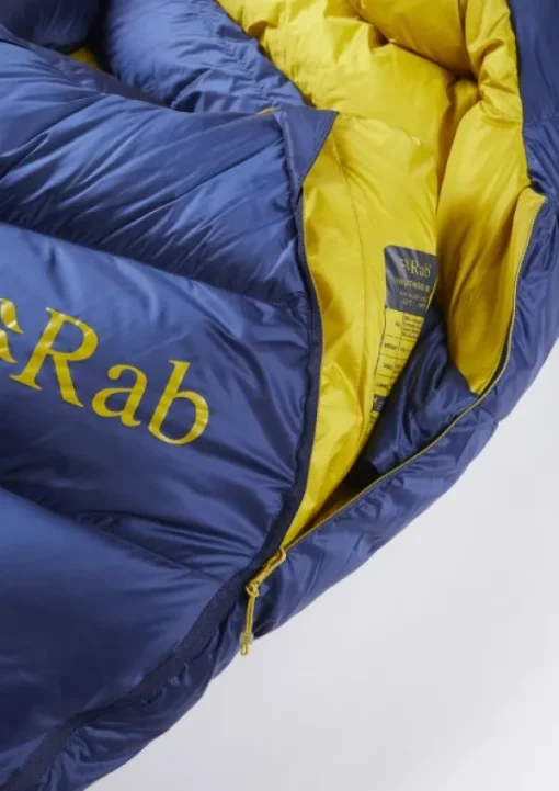 Rab Neutrino 800 untuvamakuupussi, Left Zip Long, -22°C Nightfall Blue| Makuupussit/Syys- Ja Talvimakuupussit