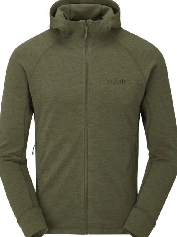 Rab Hupparit, Fleecet Ja Välipaidat^Nexus Hoody fleecetakki, Olive