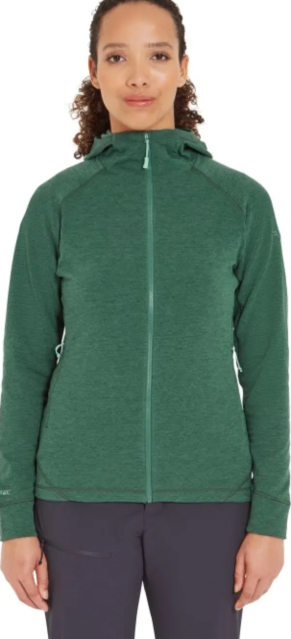 Rab Hupparit, Fleecet Ja Välipaidat^Nexus Hoody naisten fleecetakki, Green Slate