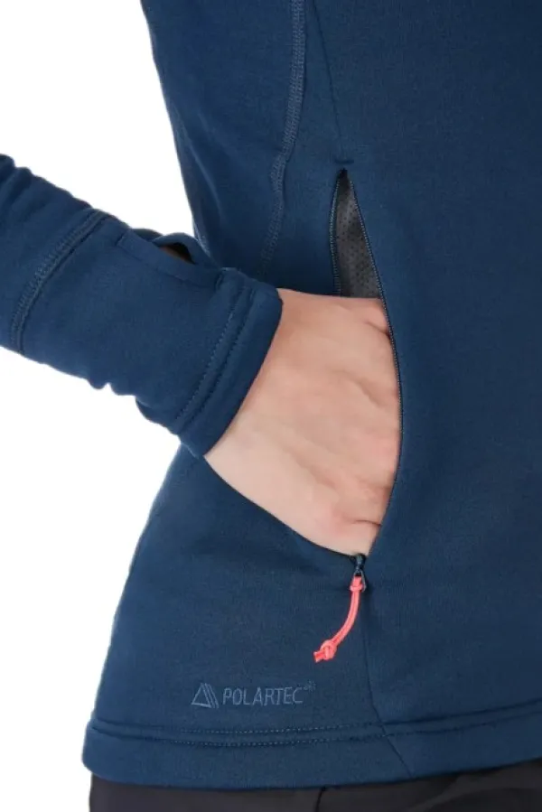 Rab Hupparit, Fleecet Ja Välipaidat^Power Stretch Pro Jacket naisten fleecetakki, tummansininen
