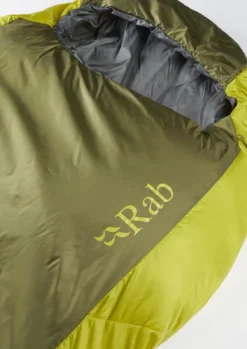 Rab Solar Eco 0 5°C makuupussi, Chlorite Green Unisex| Makuupussit/Kevät- Ja Kesämakuupussit