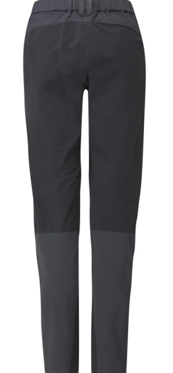 Rab Torque Mountain Softshell naisten kiipeilyhousut, tummanharmaa/musta| Retkeilyhousut