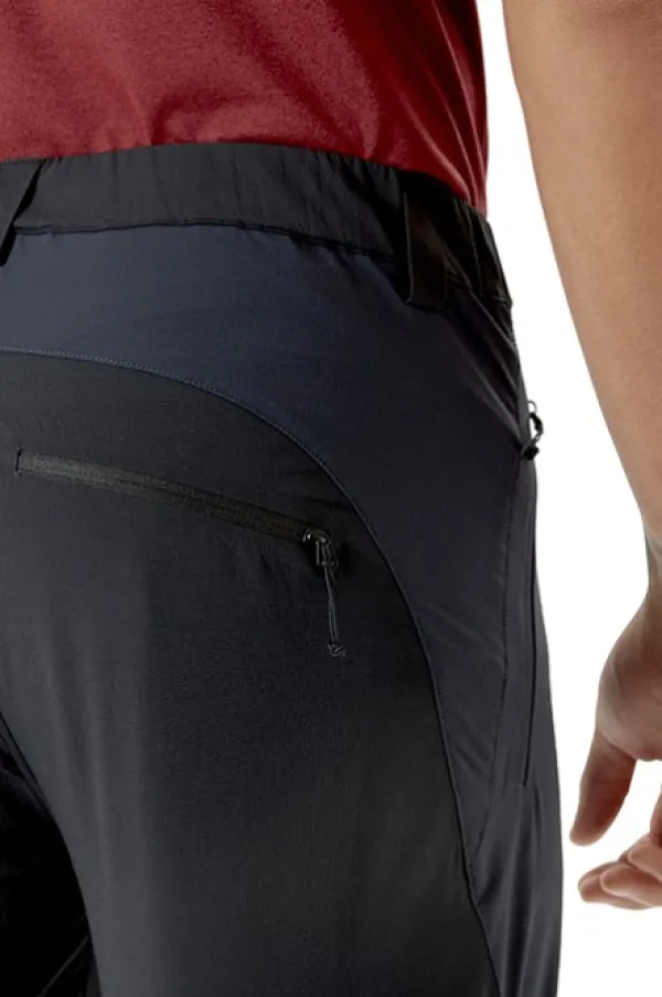 Rab Torque Mountain Softshell Pants kiipeilyhousut, tummanharmaa/musta| Retkeilyhousut