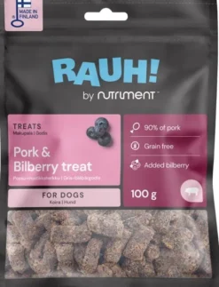 RAUH! Makupalat^Pork Bilberry Treat 100 g