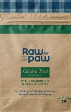 Raw for Paw Makupalat^Chicken Treats pakastekuivattu makupala, kananliha, 50 g