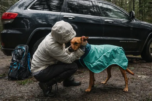 RuffWear Dirtbag Dog Towel kuivaustakki, Aurora Teal| Kuivausloimet