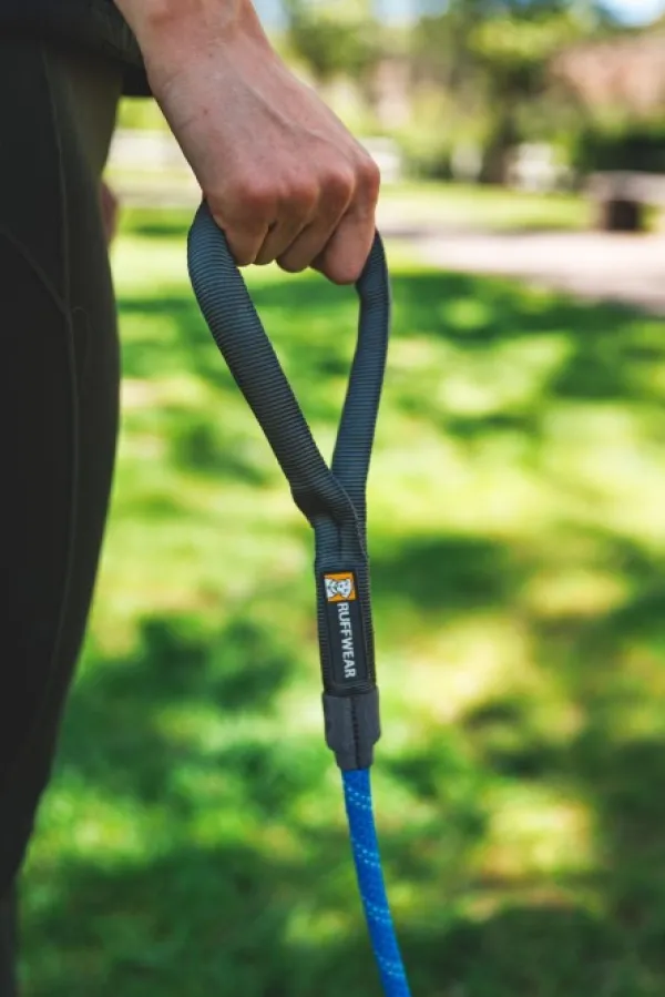 RuffWear Kaulapannat^Just-a-Cinch Leash koiran talutushihna, Blue Pool