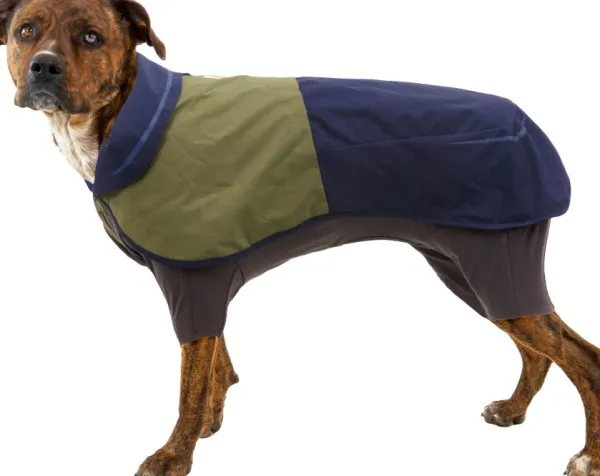RuffWear Sadetakit^Sun Shower Coverall koiran sadehaalari, M-XL, Midnight Blue