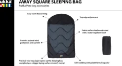 Rukka Koiranpedit^Away Square Sleepbag Black L