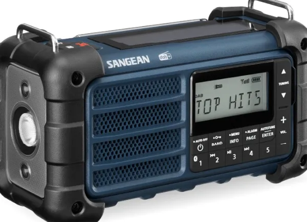 Sangean MMR99 DAB hätäradio kammella, sininen| Ensiapu Ja Turvallisuus