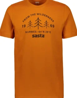 Sasta Koiranohjaajan Vaatteet^Wilderness t-paita, oranssi