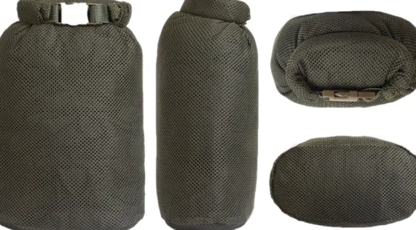 Savotta Kuiva- Ja Pakkauspussit^Rolltop Stuffsack Mesh pakkauspussi, 5L, vihreä