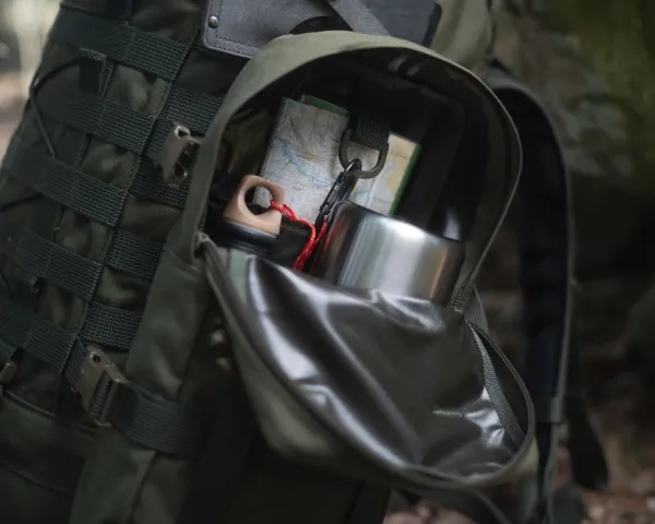 Savotta Reppujen Ja Laukkujen Tarvikkeet^Side Pouch sivutasku, 6 L, ruskea