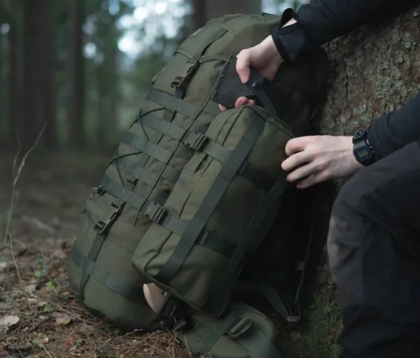 Savotta Reppujen Ja Laukkujen Tarvikkeet^Side Pouch sivutasku, 6 L, ruskea