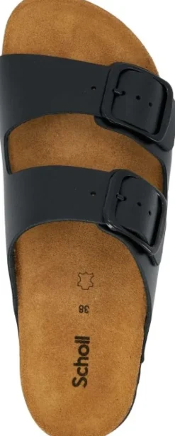 Scholl Tossut^Josephine New Leather naisten sandaali, Black