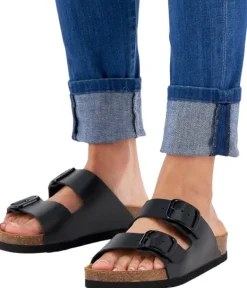 Scholl Tossut^Josephine New Leather naisten sandaali, Black