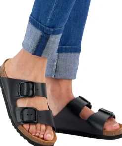 Scholl Tossut^Josephine New Leather naisten sandaali, Black