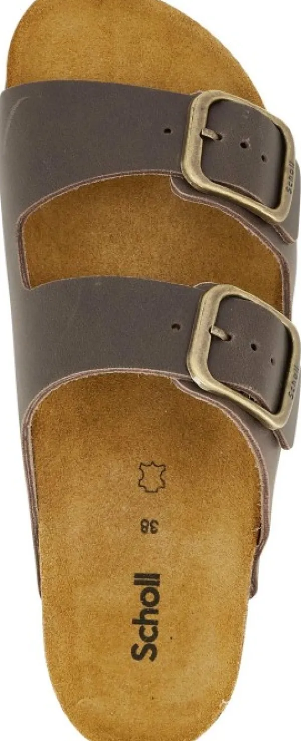 Scholl SL Josephine naisten tohveli, New Leather Coffee| Tossut