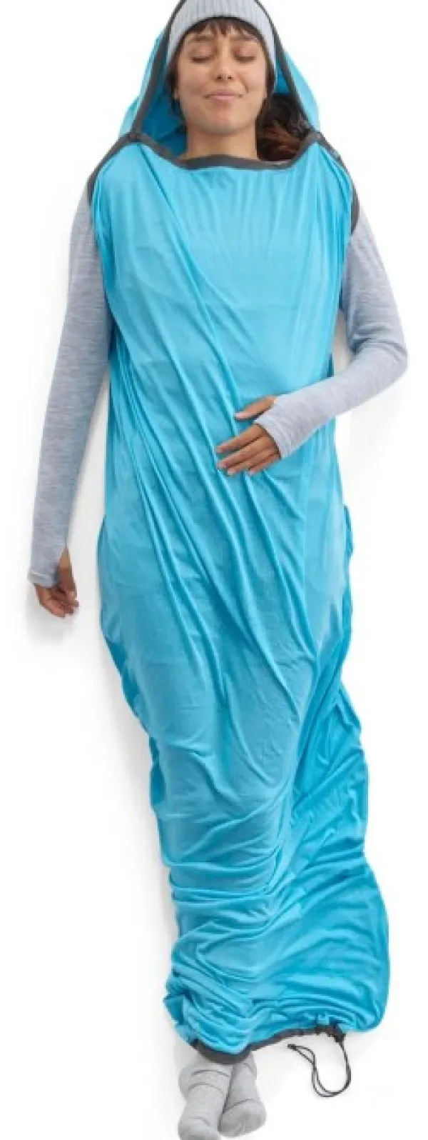 Sea to Summit Breeze Sleeping Bag Liner Mummy with Drawcord Standard| Makuupussilakanat, peitot ja retkityynyt