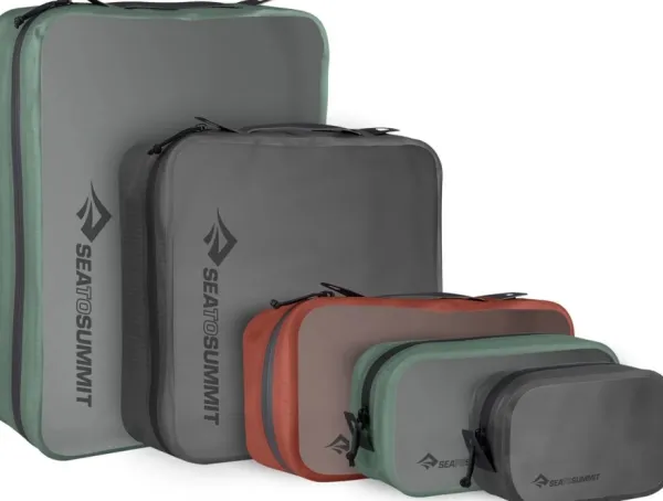 Sea to Summit Kuiva- Ja Pakkauspussit^Hydraulic Packcube pakkauskuutio, XL, harmaavihreä